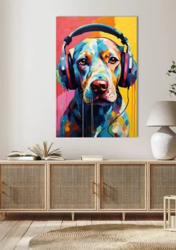 Acrylglasbild DOGGY SOUND