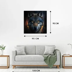 Acrylglasbild MYSTERIOUS WOLF