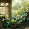 Acrylglasbild ROMANTIK GARTEN
