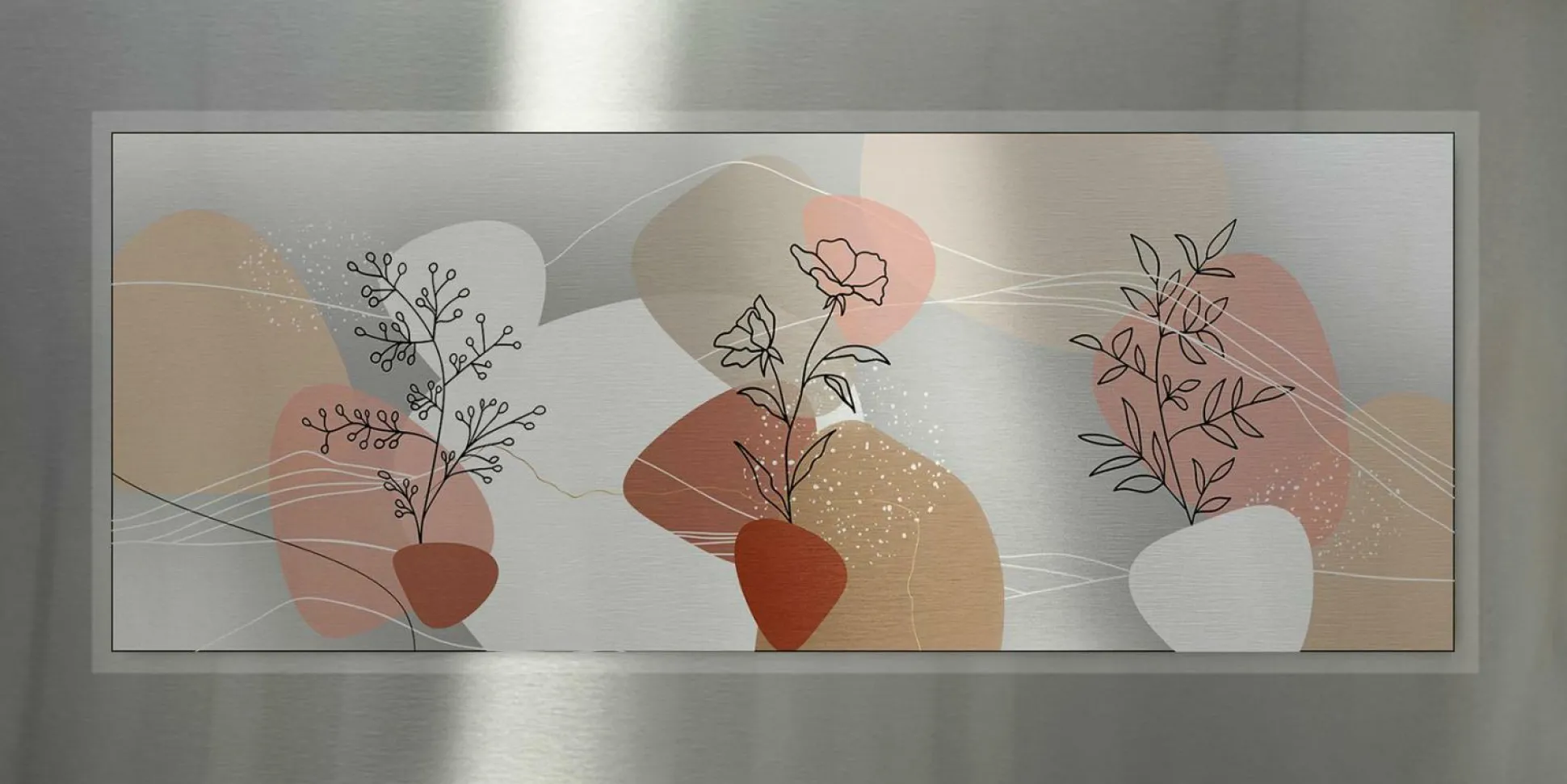 Aludibondbild ART LEAVES VI