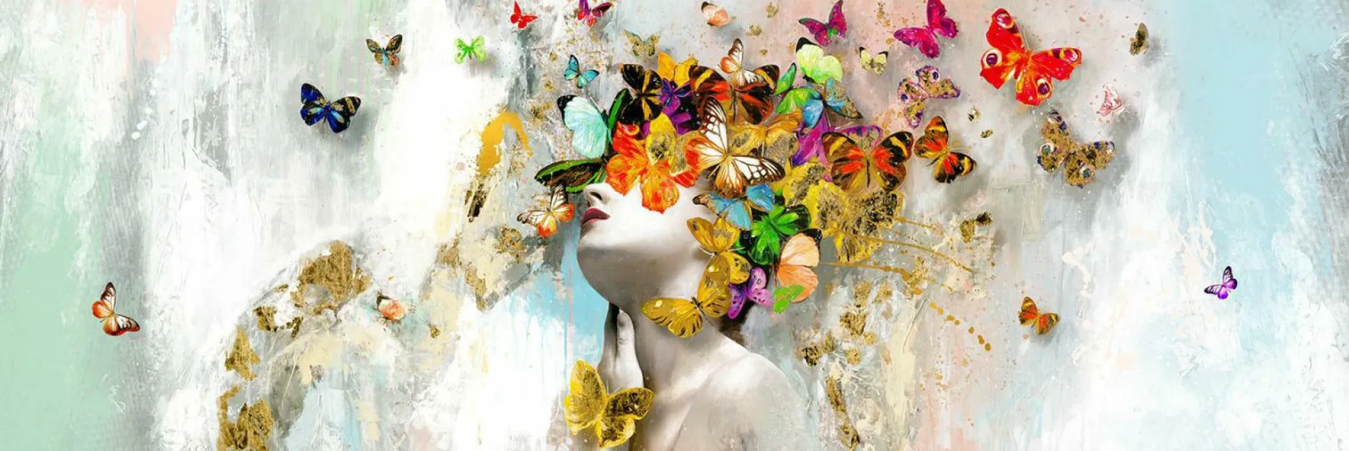 Aludibondbild BUTTERFLIES