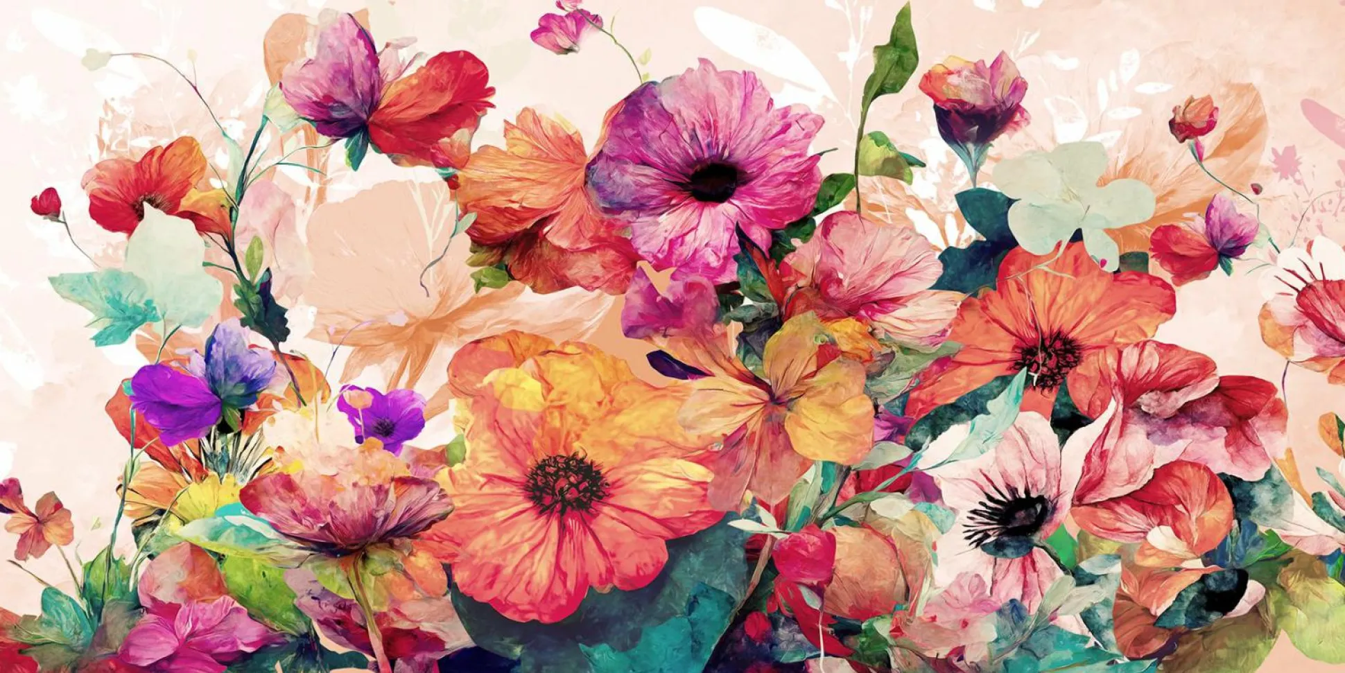 Aludibondbild FLOWERS XI