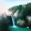 Aludibondbild MISTY WATERFALL