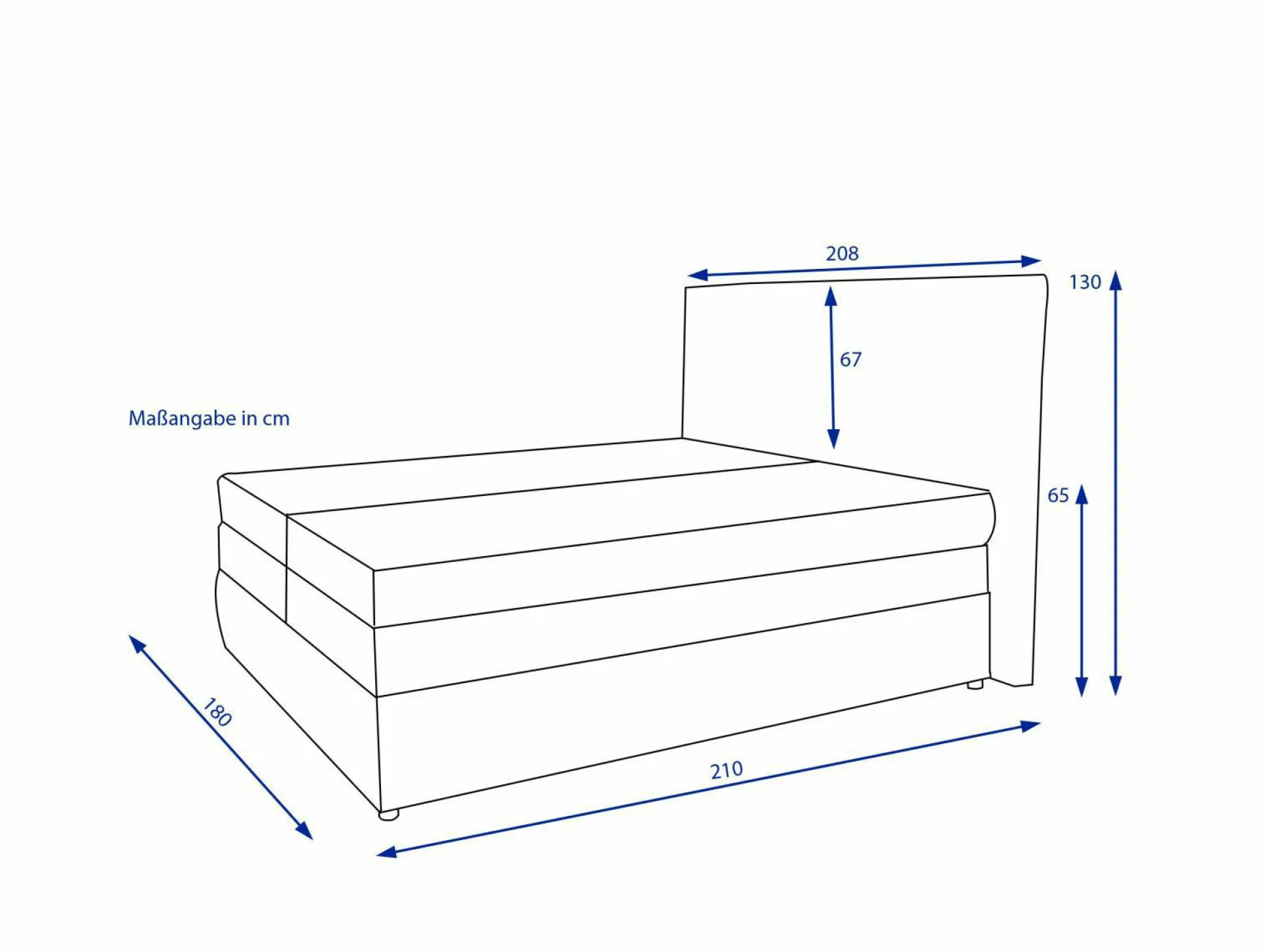 Boxspringbett HARPER WELU