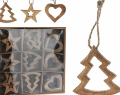 Christbaumschmuck Hänger STERN/TANNE/HERZ