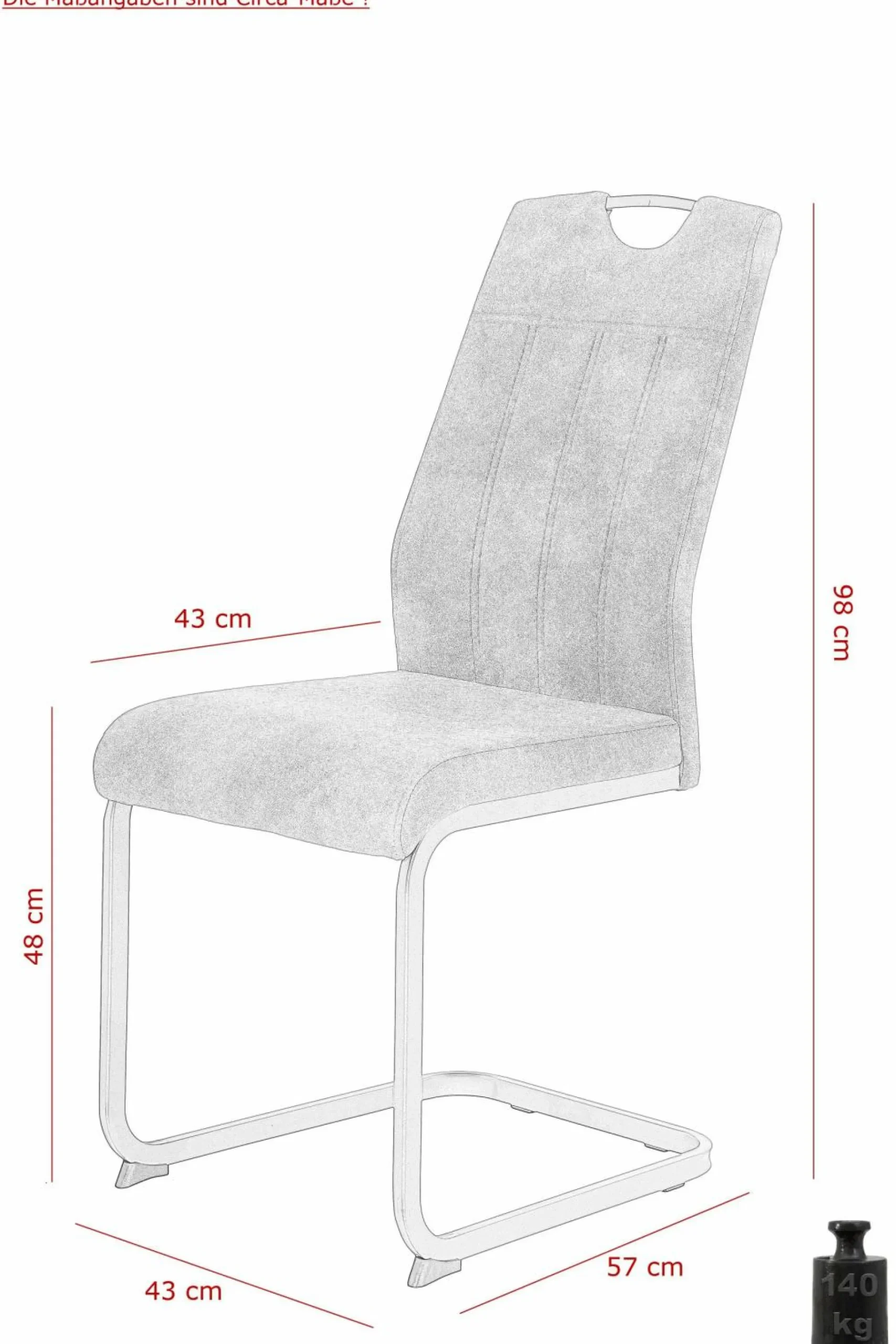 Freischwinger 4er Set