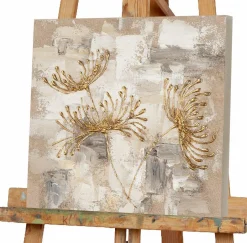 Gemälde CHRYSANTHEMEN GOLD
