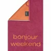 Gästetuch bonjour weekend