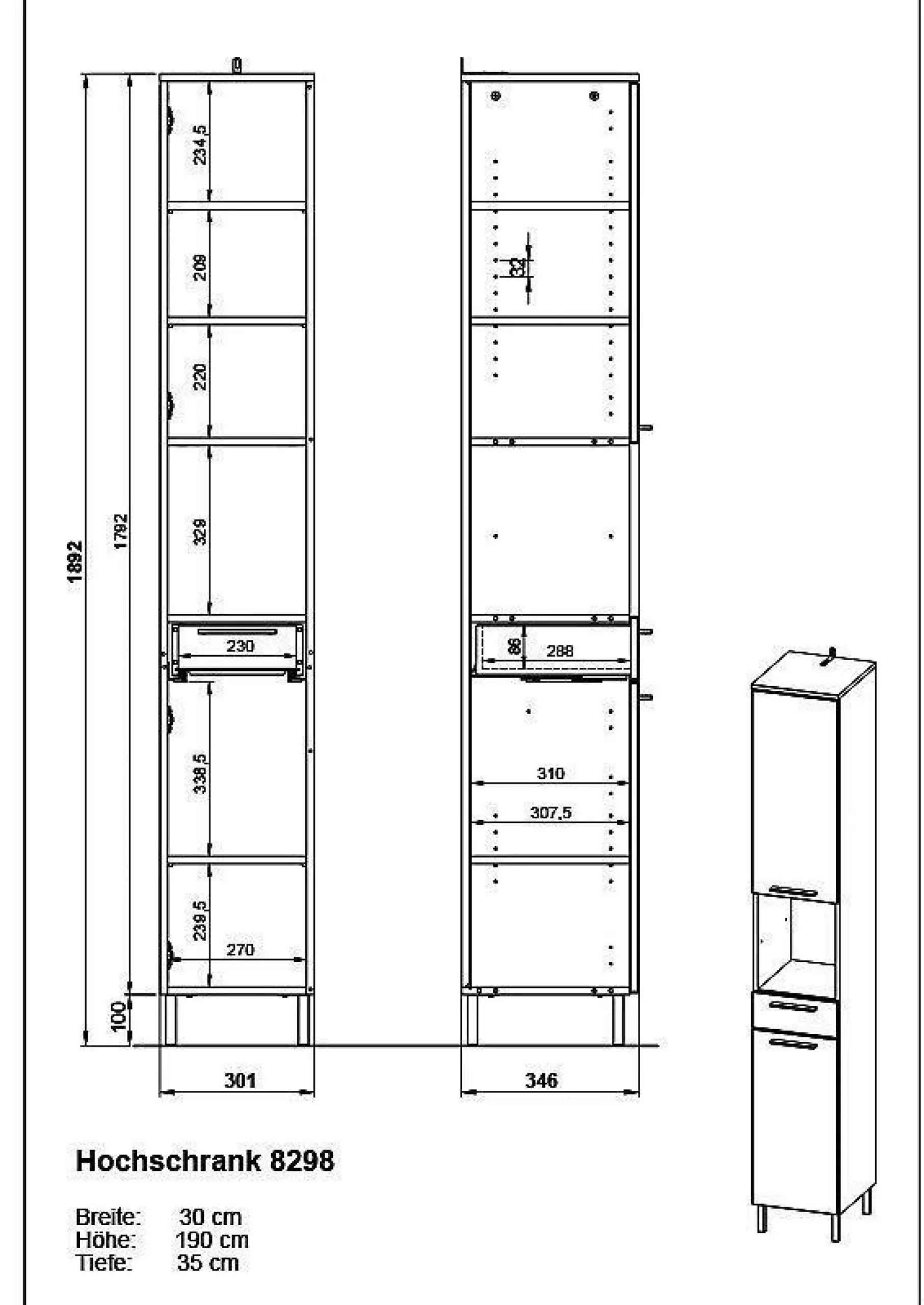 Hochschrank ARVADA