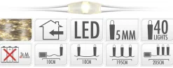 Lichterkette DRAHT 40 LED