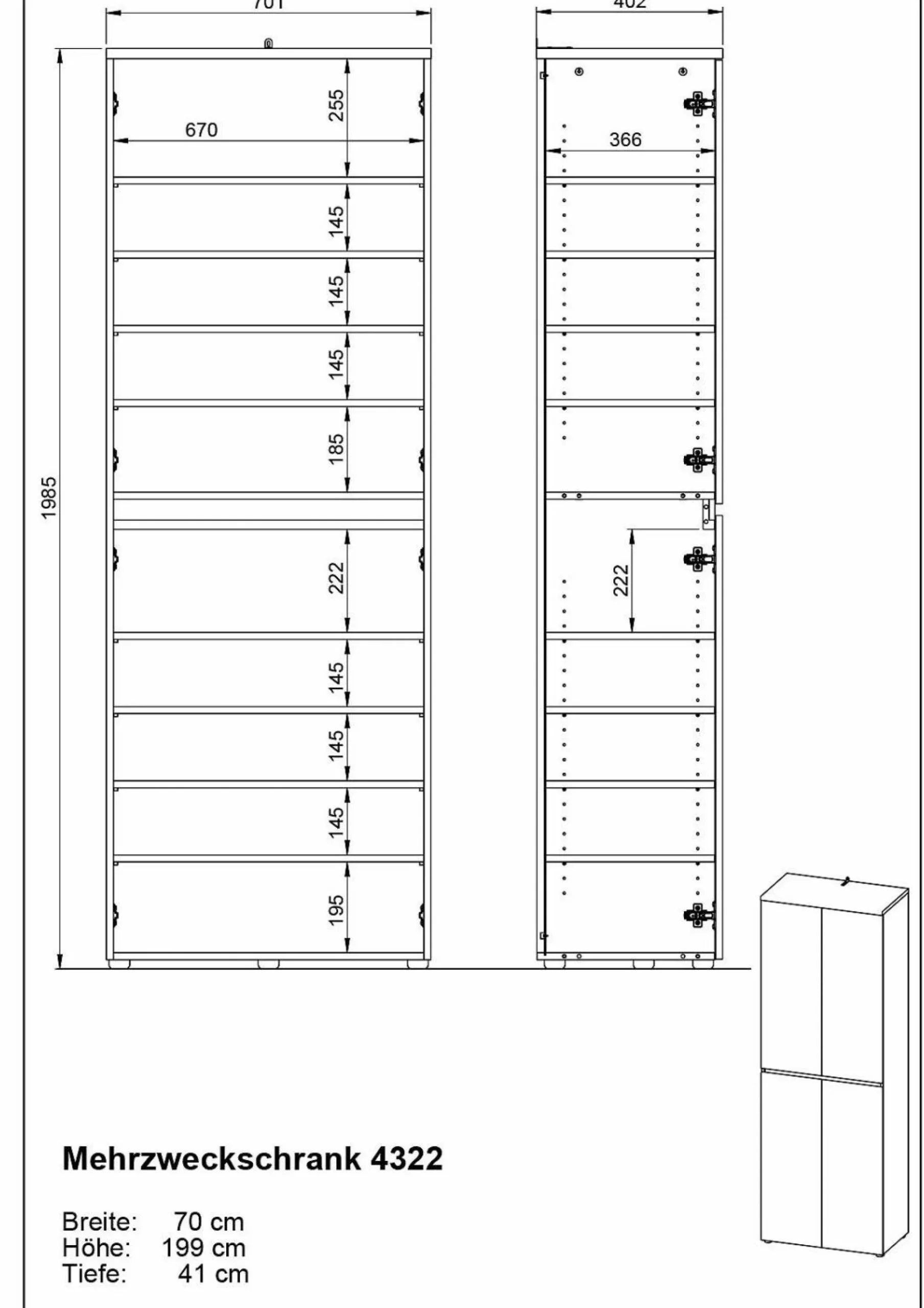 Mehrzweckschrank