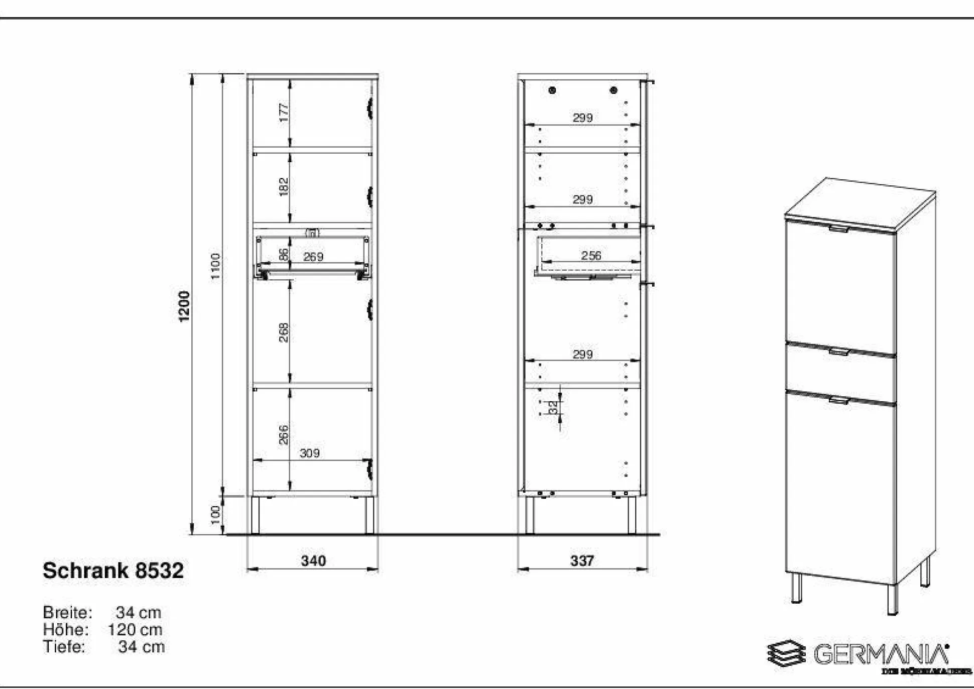 Midischrank MAURESA