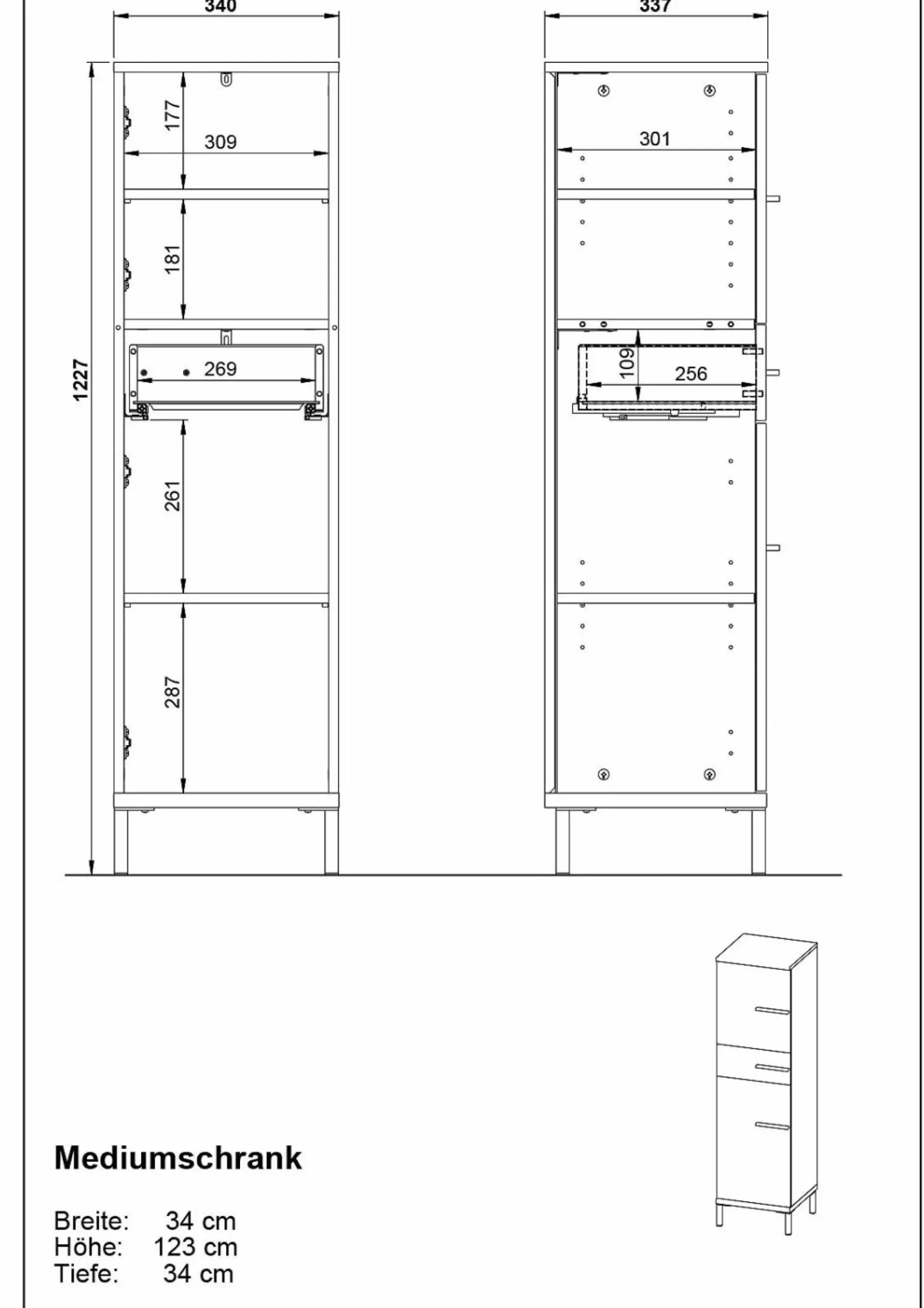 Midischrank YONKERS