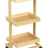 Servierwagen mit 3 Tabletts
