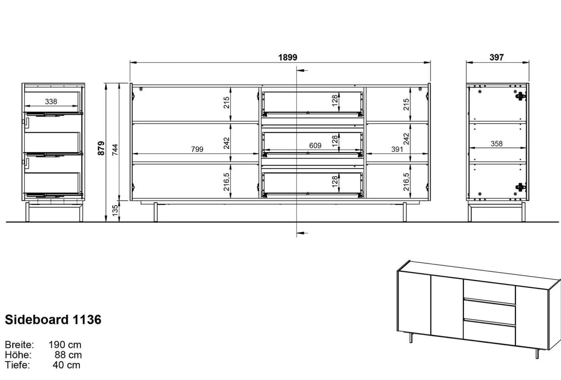 Sideboard CANTORIA