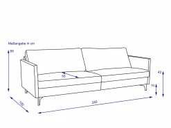 Sofa 2,5 Sitzer CLASSICS 990