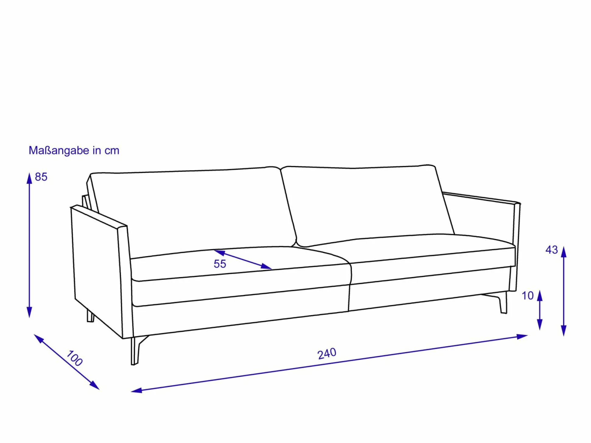 Sofa 2,5 Sitzer CLASSICS 990