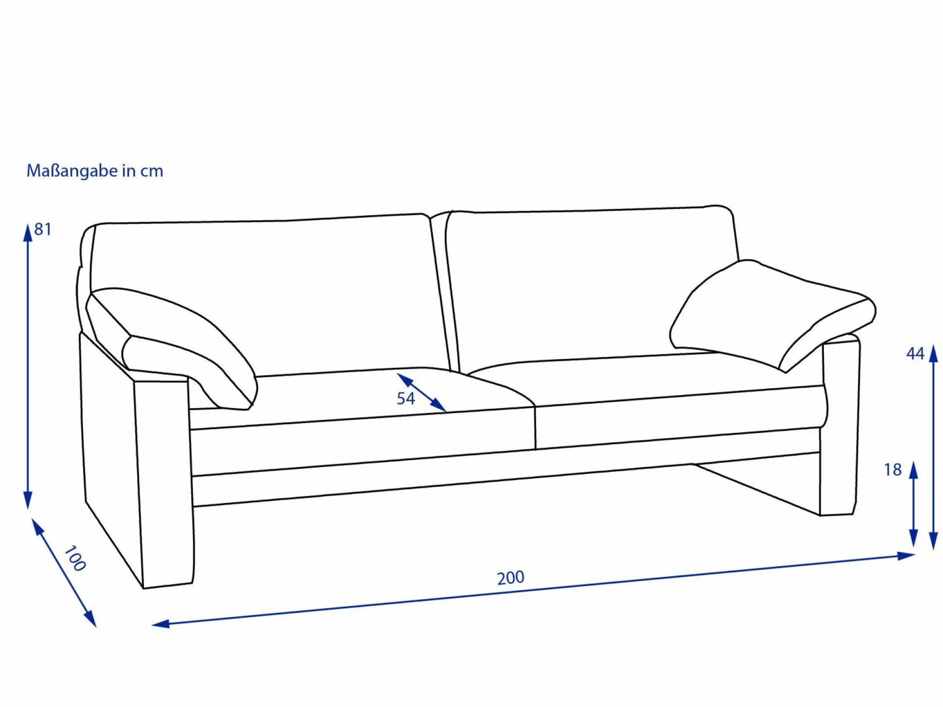 Sofa 2,5 Sitzer CLASSICS 300