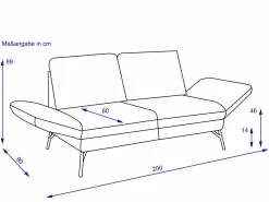 Sofa 2 Sitzer MONDO Assea