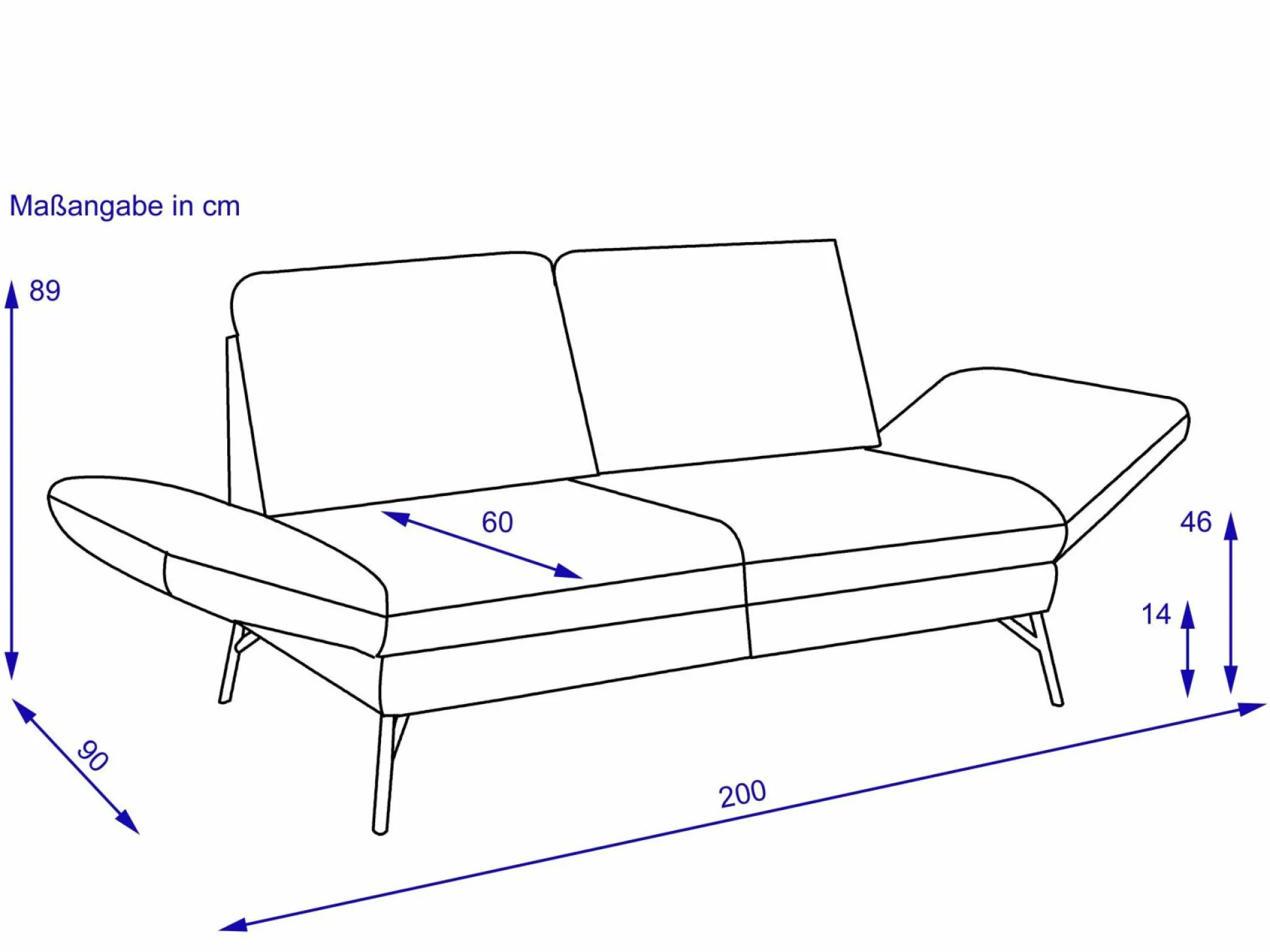 Sofa 2 Sitzer MONDO ASSEA