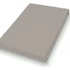 Spannbettlaken Jersey kiesel