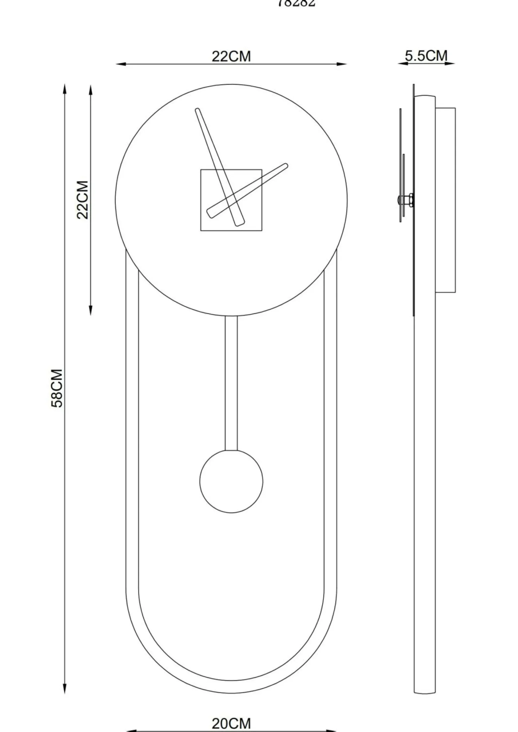 Wanduhr SUSSY