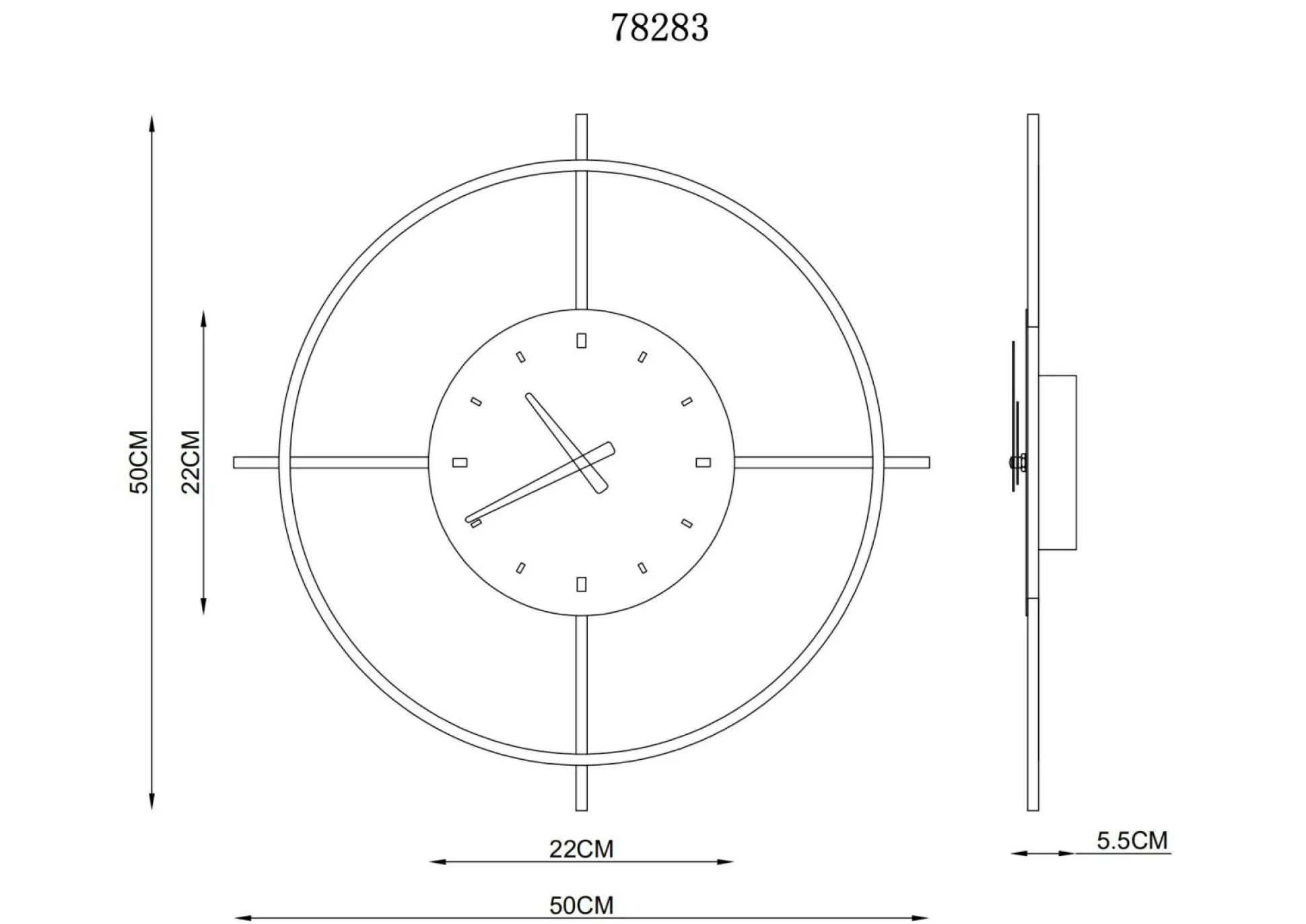 Wanduhr SUSSY