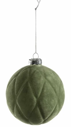 Weihnachtskugel beflockt