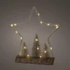 Weihnachtsstern Tannenlandschaft LED
